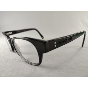 Kenneth Cole Reaction KC691 Black Eyeglass Frames Wayfarer Style 52-17-140